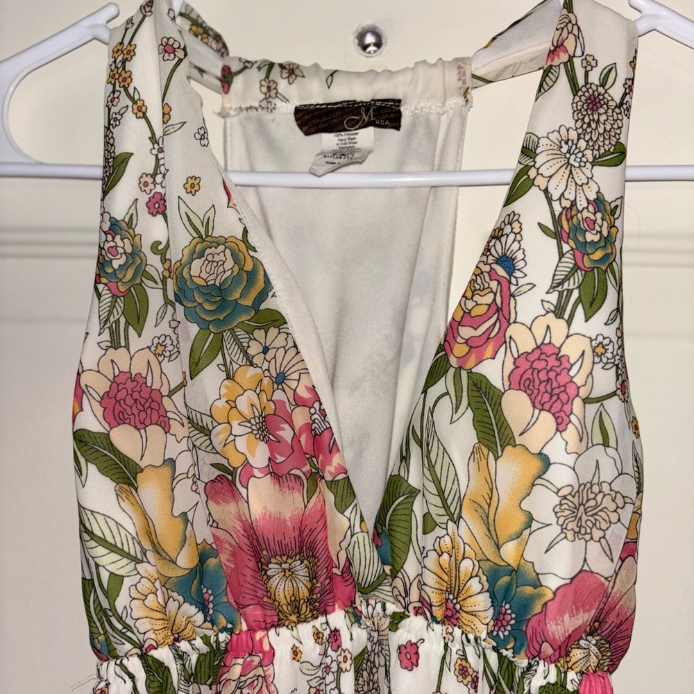 Floral Maxi Dress with V-Neck